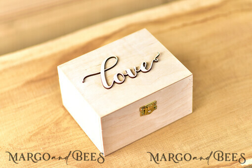 RING BEARER BOXES & PILLOWS Epoxy Wedding rings Box Presonaised Ring Box for wedding bands, engraved wedding ring box  • personalised rustic ring box • real flowers in epoxy luxury ring box