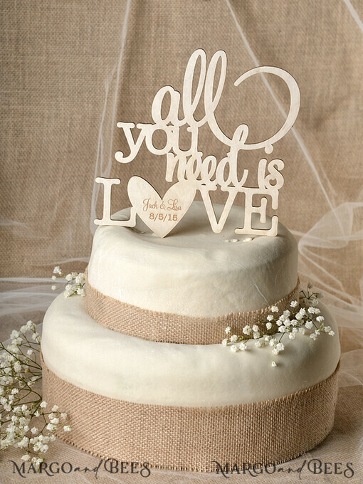 CAKE TOPPER RUSTIC cake topper, rustic