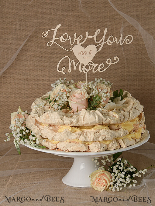 CAKE TOPPER RUSTIC topper, wooden