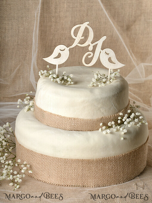 CAKE TOPPER RUSTIC wedding cake topper, rustic