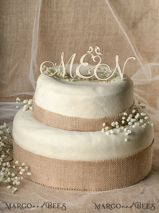 CAKE TOPPER RUSTIC wedding cake topper, rustic