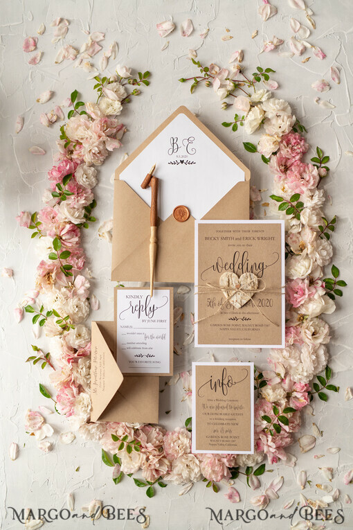 WEDDING INVITATIONS Elegante Einladungen Klassische Karten Vintage Holzhochzeitskarten, elegante Birkenherz-Hochzeitskarten, maßgeschneiderte Eco-Papier-Hochzeitskarten, erschwingliche und handgefertigte Hochzeitsstationery.