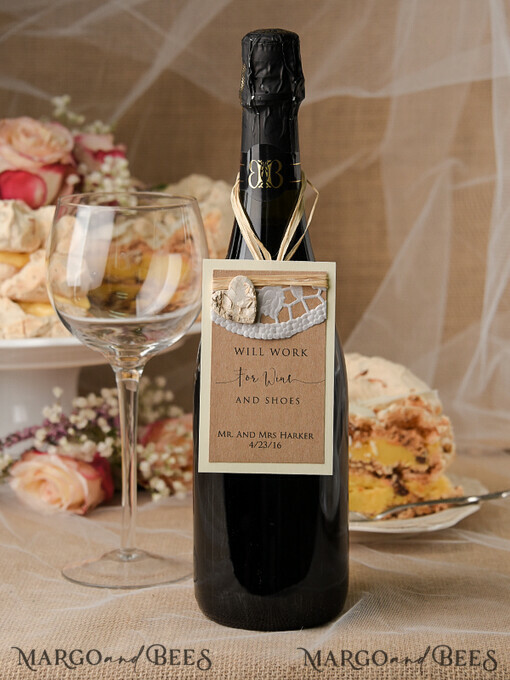 DRINKS LABELS Rustic wine label