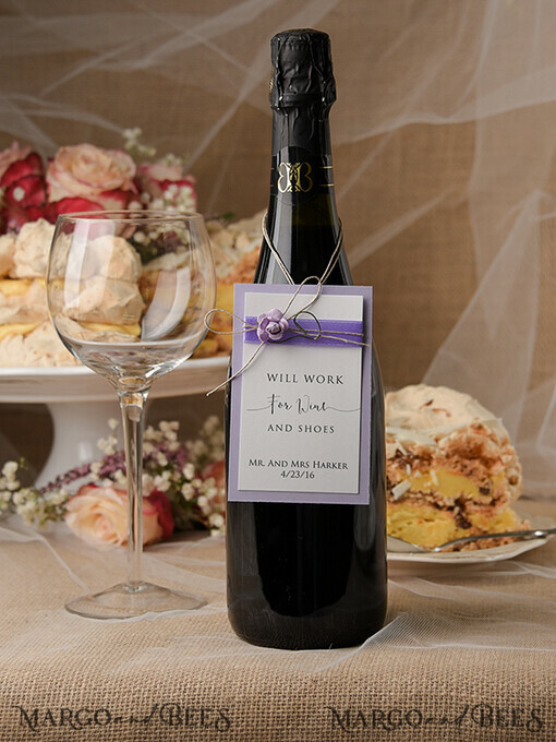 DRINKS LABELS Rustic wine label