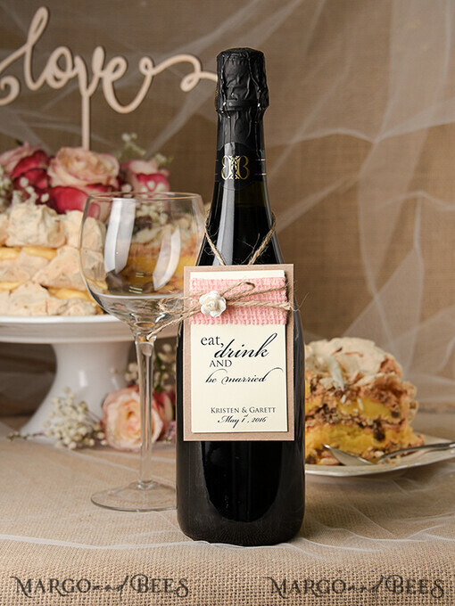 DRINKS LABELS Rustic prosecco label