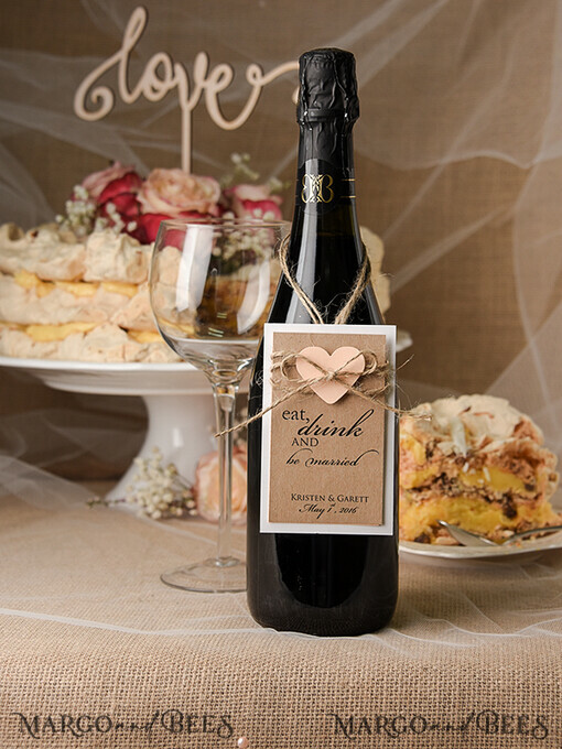DRINKS LABELS Rustic prosecco label