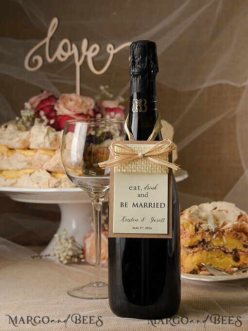DRINKS LABELS Rustic drink labels