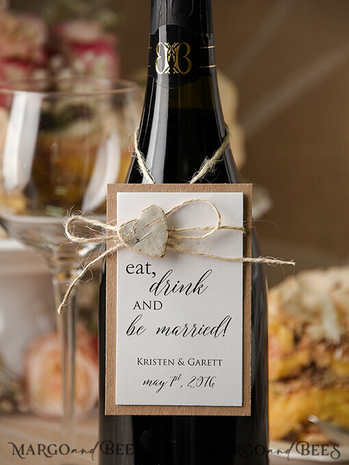 DRINKS LABELS Rustic wine label