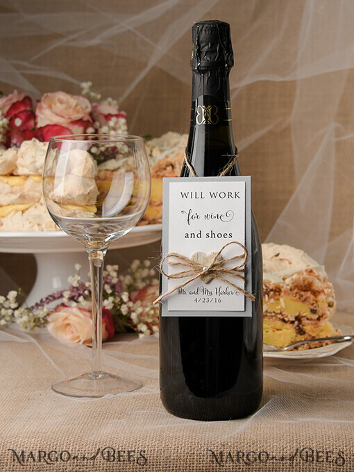 DRINKS LABELS Rustic drink labels
