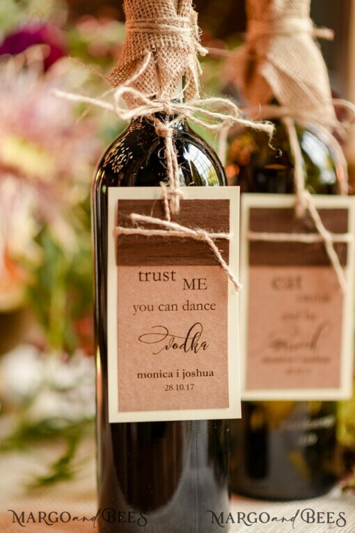 DRINKS LABELS Rustic wine label