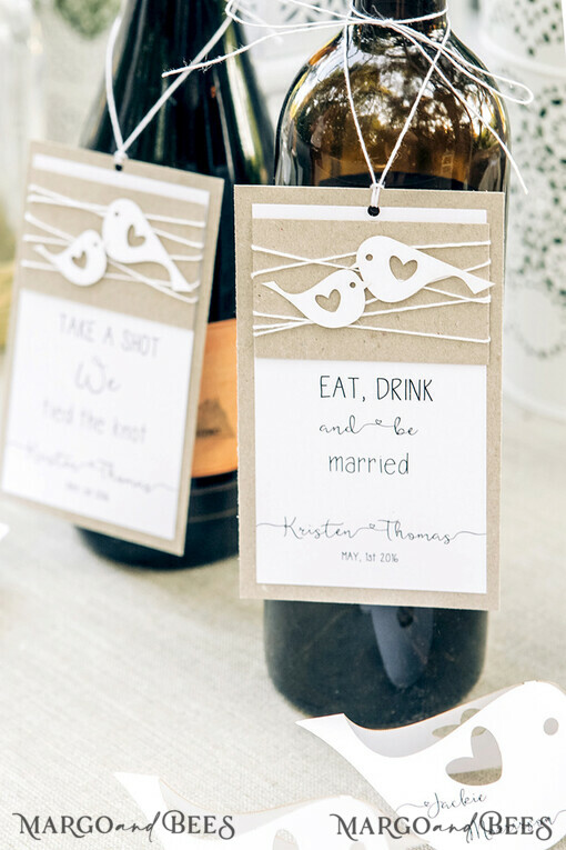DRINKS LABELS Rustic wine label