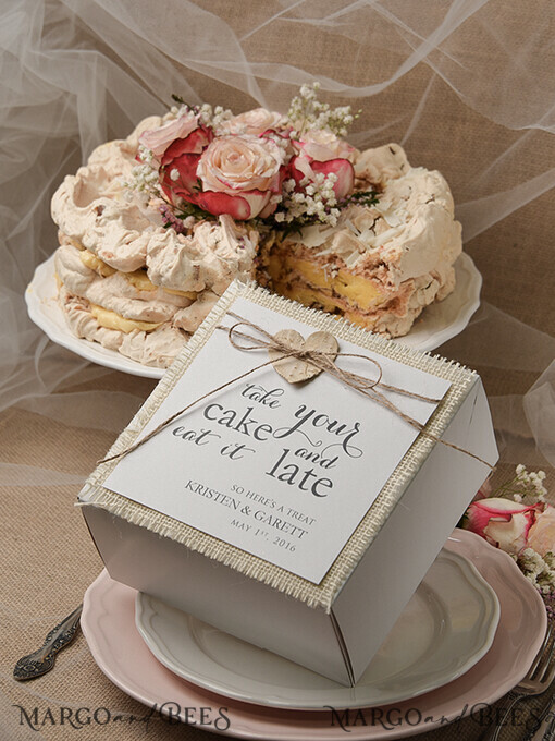 CAKE BOX RUSTIC wedding cake box