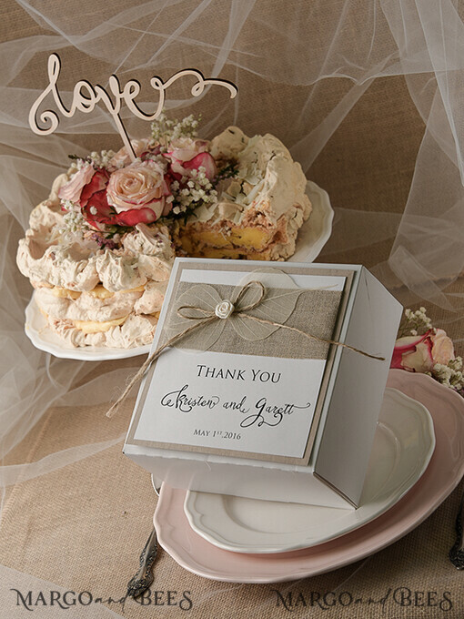 CAKE BOX RUSTIC wedding cake box
