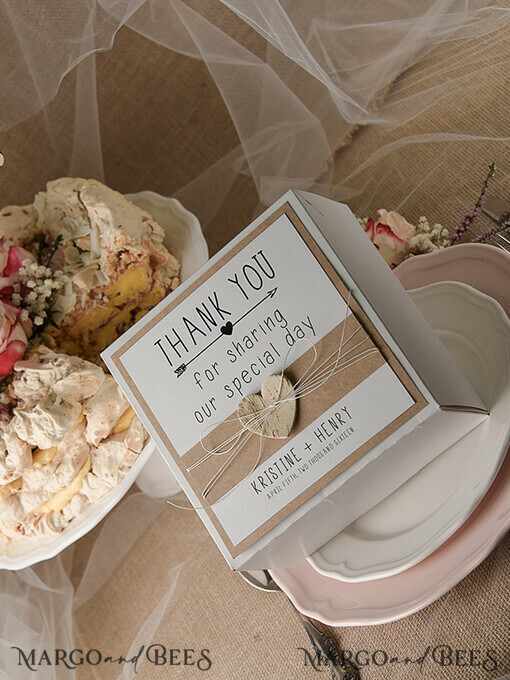 CAKE BOX RUSTIC customised favour Boxes