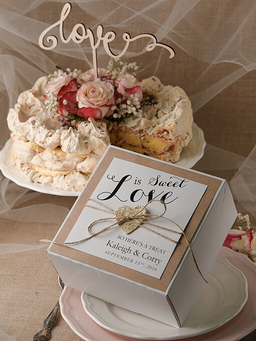 CAKE BOX RUSTIC wedding cake box