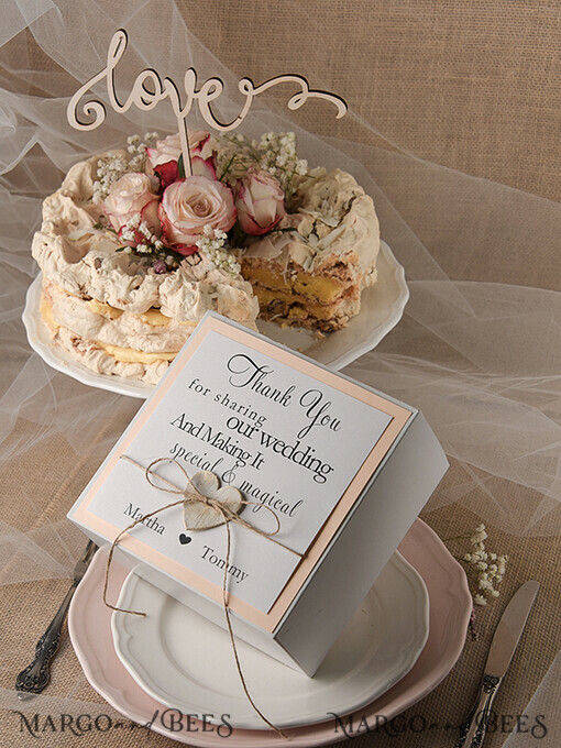 CAKE BOX RUSTIC wedding cake boxes