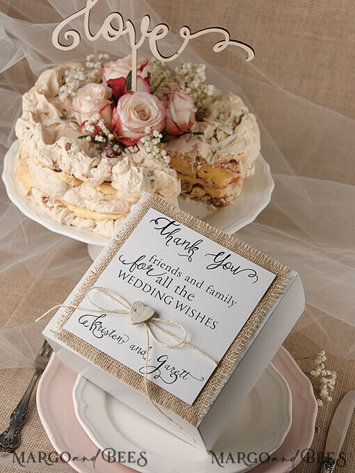 CAKE BOX RUSTIC wedding cake boxes