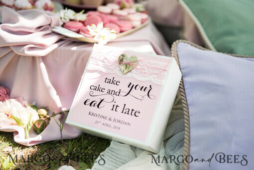 CAKE BOX RUSTIC customised favour Boxes