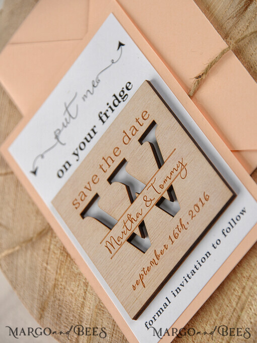 SAVE THE DATES rustic boho magnets Wedding Save the Date card, Personalised Fridge Magnets