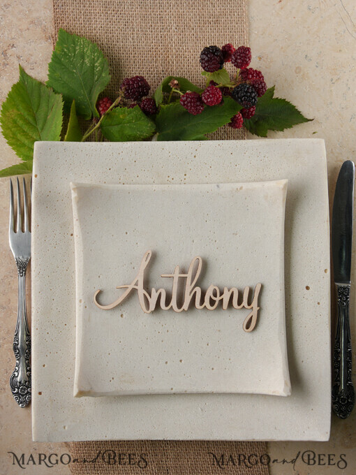 PLACE CARDS / TABLE CARDS Acrylic Gold Clear / Wood 3D Custom Wedding 3D Wood Place Cards, Rustic Name Wooden Escort Cards, Boho Laser Cut Name Cards, Laser Cut Guest Names Wedding Cards, Rustical Wedding Signage
