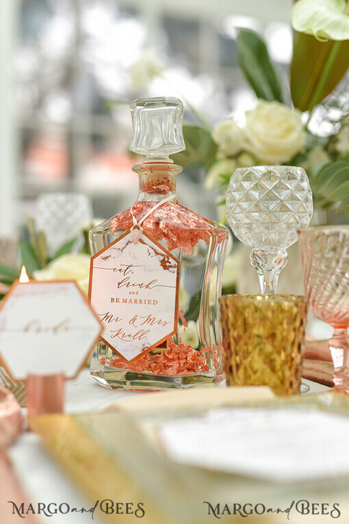 DRINKS LABELS Glitzer Weinetikett