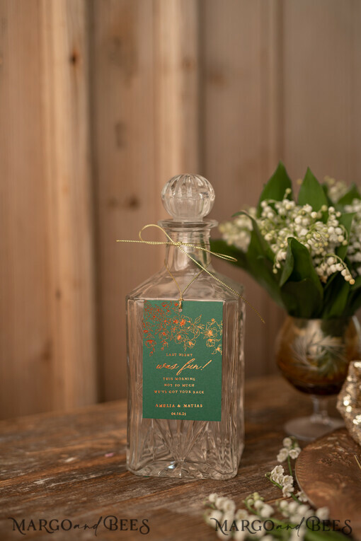 DRINKS LABELS glitter prosecco label
