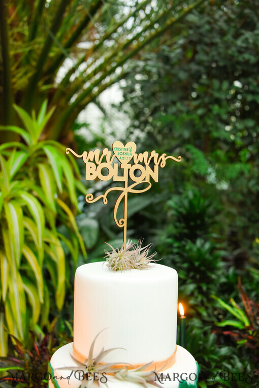CAKE TOPPER gold wedding cake topper, gold cake topper