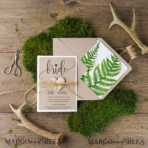 BRIDAL SHOWER INVITATIONS botanisch elegant