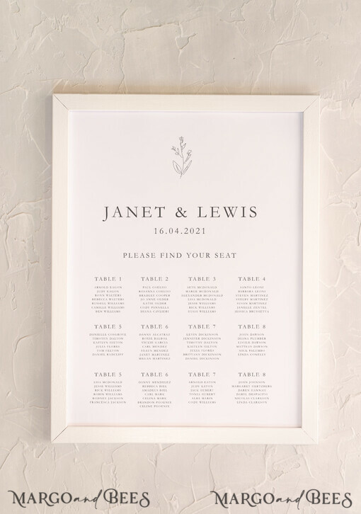 TABLE PLANS AND WEDDING WELCOME SIGNS rustic table plan