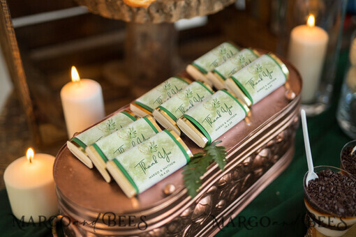 WEDDING FAVORS Hochzeitsgeschenk-Tags & Etiketten Hochzeitsdankeschön Schokoladenpersonalisiert