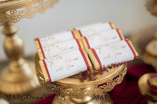 WEDDING FAVORS Wedding Favor Tags & Labels Wedding Thank You Favor Chocolate Personalized Wedding gift