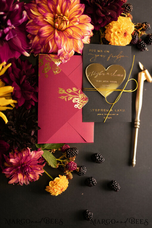 SAVE THE DATES calligraphy Save the date bespoke announcement card, glamorous