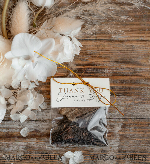 WEDDING FAVORS Wedding Favor Tea Bags  Wedding Favor gifts, Thank You Tea Bags, Tea Guest Personalized Favor