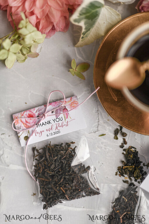 WEDDING FAVORS Wedding Favor Tea Bags  Wedding Thank You favors, Personalized Tea Bags