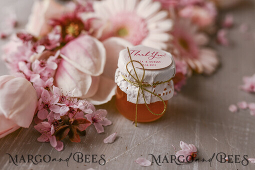 WEDDING FAVORS Wedding Favors Honey Jars Wedding favor Honey Jar, Sweet Ending to new beginnig Honey Jar, Wedding Thank you Set