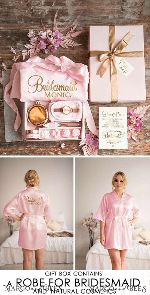 BRIDESMAID/BEST MAN BOX WIRST DU MEINE BRAUTJUNGEFRIENDE SEIN? Brautjungfern-Proposal Luxusbox, personalisierte Proposal Brautjungfernrobe, Uhr und Hip Flask Set