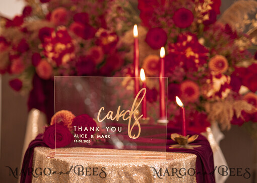 TABLE DECOR SIGNS Guestbook & Cards Gifts Signs Transparent Acrylic Top Table Sign, Gold Mirror Lettering Acrylic Sign, Golden Plexi Top Table Sign, Luxury Table Decor, Wedding Signage Golden Mirror Cards