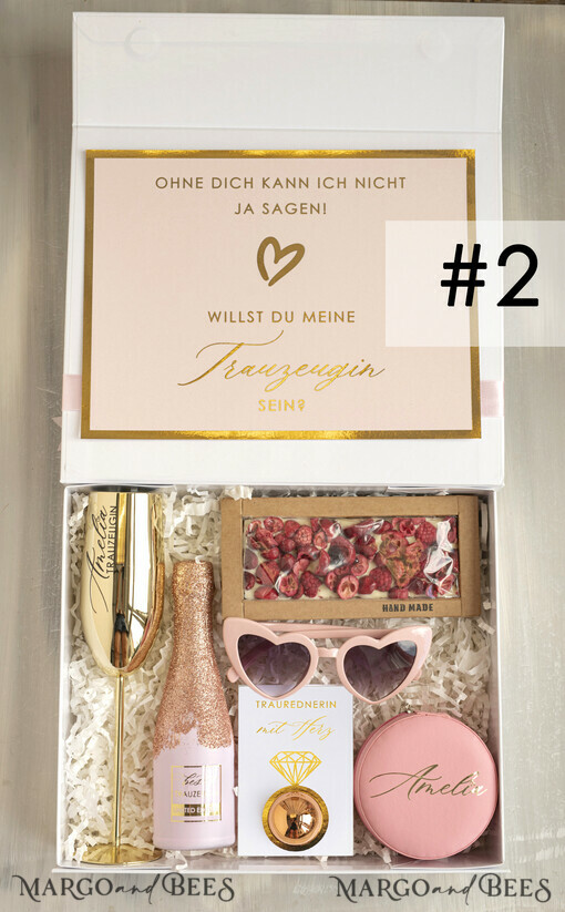 BRIDESMAID/BEST MAN BOX Trauzeugin Geschenk Fragen Box XXL Trauzeugin Geschenkschachtel, Brautjungfer Trauzeuge, Möchtest Du meine Trauzeugin sein Box, Geschenkschachtel, Trauzeuge fragen