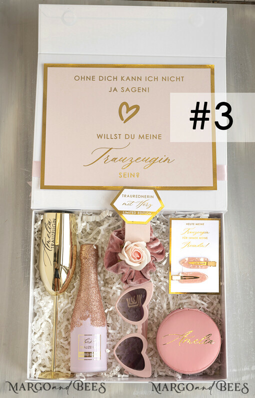 BRIDESMAID/BEST MAN BOX Trauzeugin Geschenk Fragen Box XXL Trauzeugin Geschenkfragen Box, Brautjungfer Trauzeuge, Möchtest Du meine Trauzeugin sein Box, Geschenkschachtel, Trauzeuge fragen