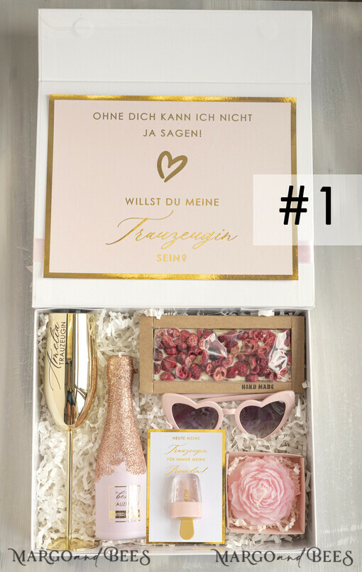 BRIDESMAID/BEST MAN BOX Trauzeugin Geschenk Fragen Box XXL Trauzeugin Geschenkbbox, Brautjungfer Trauzeuge, Möchtest Du meine Trauzeugin sein Box, Geschenkschachtel, Trauzeuge fragen