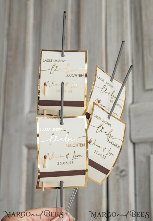 WEDDING FAVORS Gastgeschenke Hochzeit Hochzeit Wunderkerzen Etiketten Personalisierte. Für Hochzeit, Party, Jubiläum oder zur Verlobung.