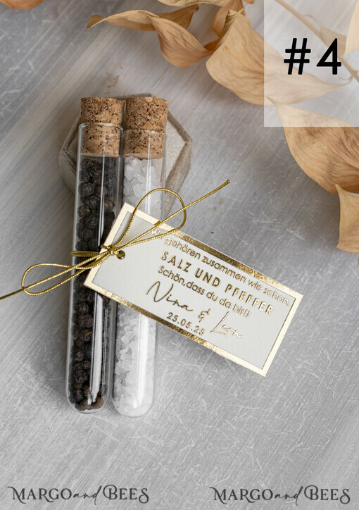 WEDDING FAVORS Gastgeschenke Hochzeit Gastgeschenke Hochzeit, wir gehören zusammen wie Salz und Pfeffer. Gastgeschenk Pfeffer & Salz für Eure Hochzeitsgäste, Gastgeschenk Hochzeit Brautpaar Pfeffer & Salz mit Namen.