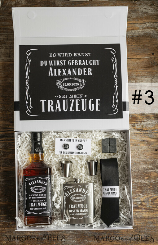BRIDESMAID/BEST MAN BOX Trauzeuge Fragen Geschenkbox Trauzeuge Fragen Geschenkbox Willst du mein Trauzeuge sein