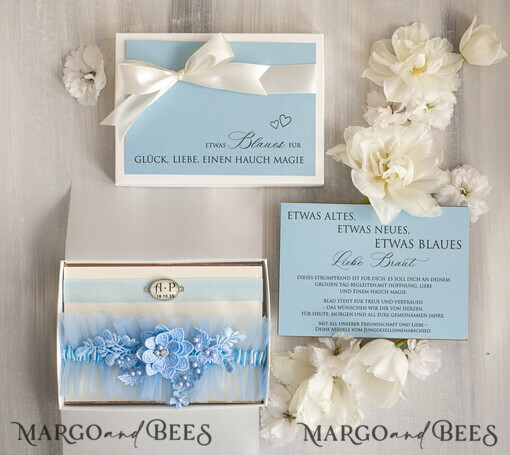 BRIDE bolero, robes, garter Geschenkidee für die Braut Strumpfband Strumpfband Etwas Blaues Geschenk für die Braut von der Trauzeugin JGA