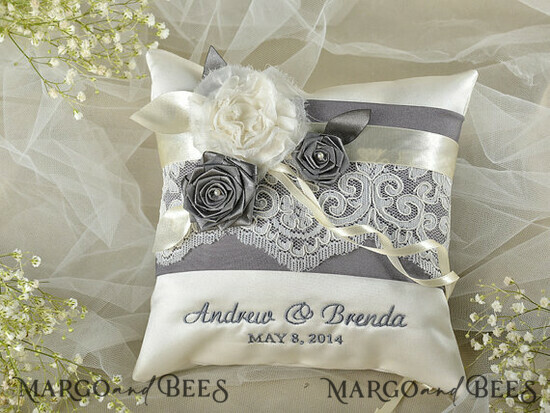 RING BEARER BOXES & PILLOWS vintage ring pillows Personalised Wedding Ring Pillow • Lace Ring Bearer Pillow • Custom Boho Ring Bearer 21/vin/pod
