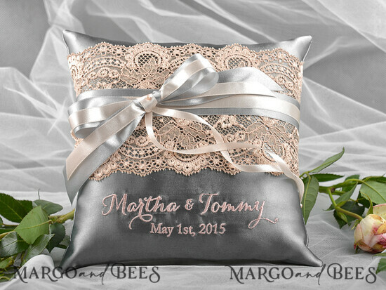 RING BEARER BOXES & PILLOWS vintage ring pillows Handmade Lace Wedding Ring Pillow • Vintage Ring Bearer Pillow • Custom Glamour Ring Bearer 24/vin/pod