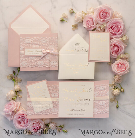 WEDDING INVITATIONS gold / rose gold / silver / glitter Wedding invitations cards, Luxury Wedding Invitations • Glamour Wedding Invitation Suite • Luxury Wedding Cards 1/lacegold/z