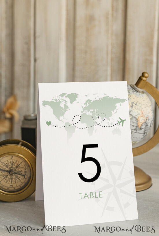 TABLE DECOR SIGNS Beach/marine/ Destionation Wedding Theme Travel Passport Wedding Table Number – Luxury Tent Card, ivory wedding stationery, tent table numbers 02/passFgp/tn25