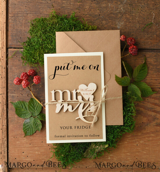 SAVE THE DATES rustic boho magnets Custom Save the Date, custom magnet 015/mg/std