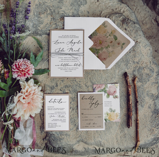 WEDDING INVITATIONS Modern Invites Floral Cards Vintage wedding invitations, recycled paper wedding invitations, white wedding invitations, black lettering, calligraphy, white envelope, vintage flowers, vintage flowers wedding invitations, floral wedding invitations, grey twine, white wedding stationery, vintage wedding accessories, floral wedding invitations, floral wedding cards, floral wedding stationery, floral wedding accessories 11/bbcg/z